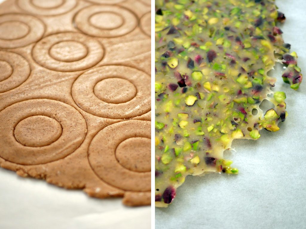 Gingerbread Cookies & Pistachio Brittle