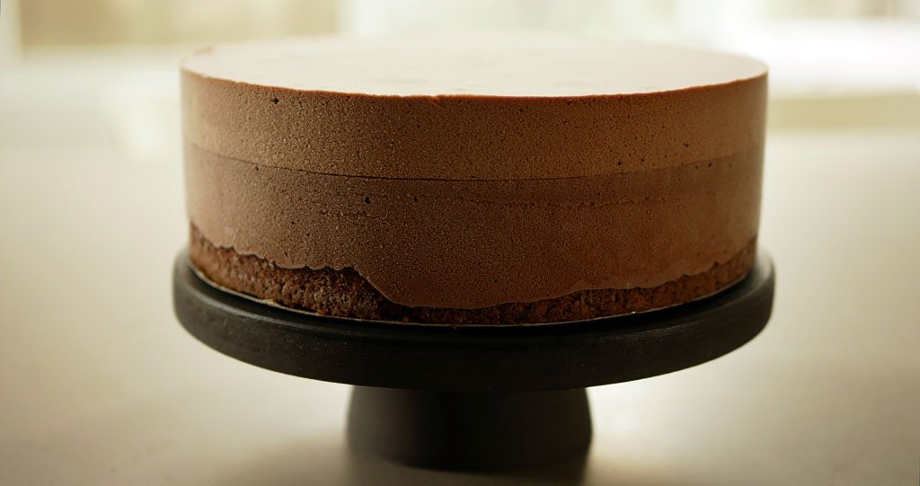 עוגת מוס שוקולד ג'נדויה