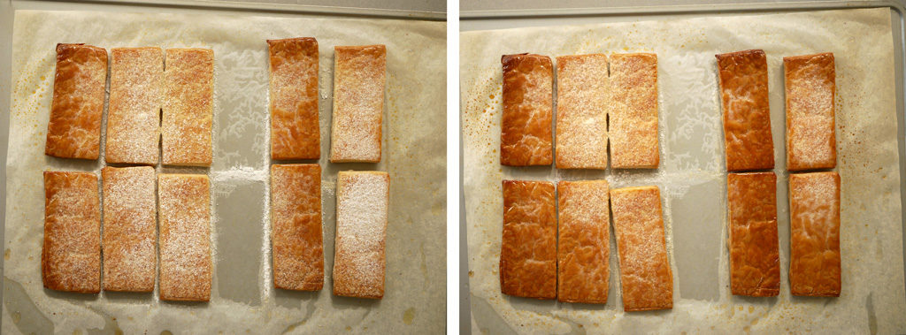 Baking puff pastry
