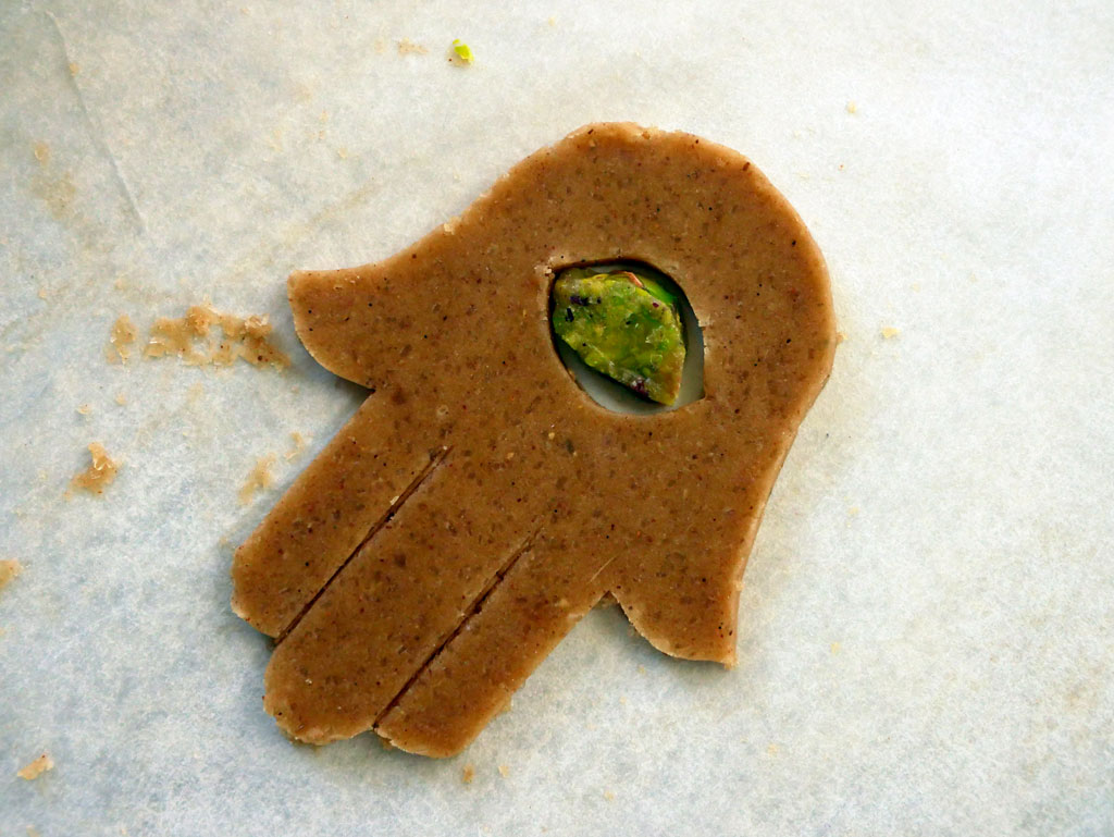 Gingerbread cookie before baking