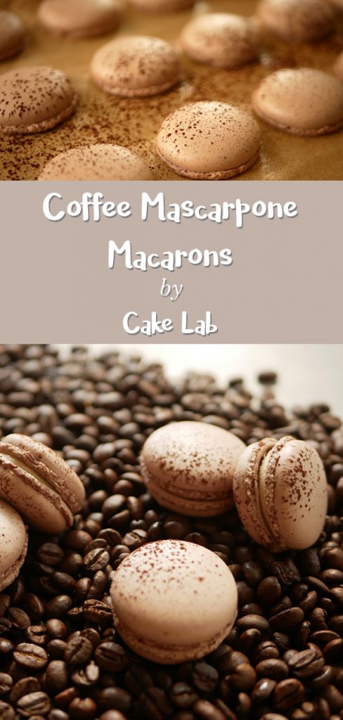 Coffee mascarpone macarons