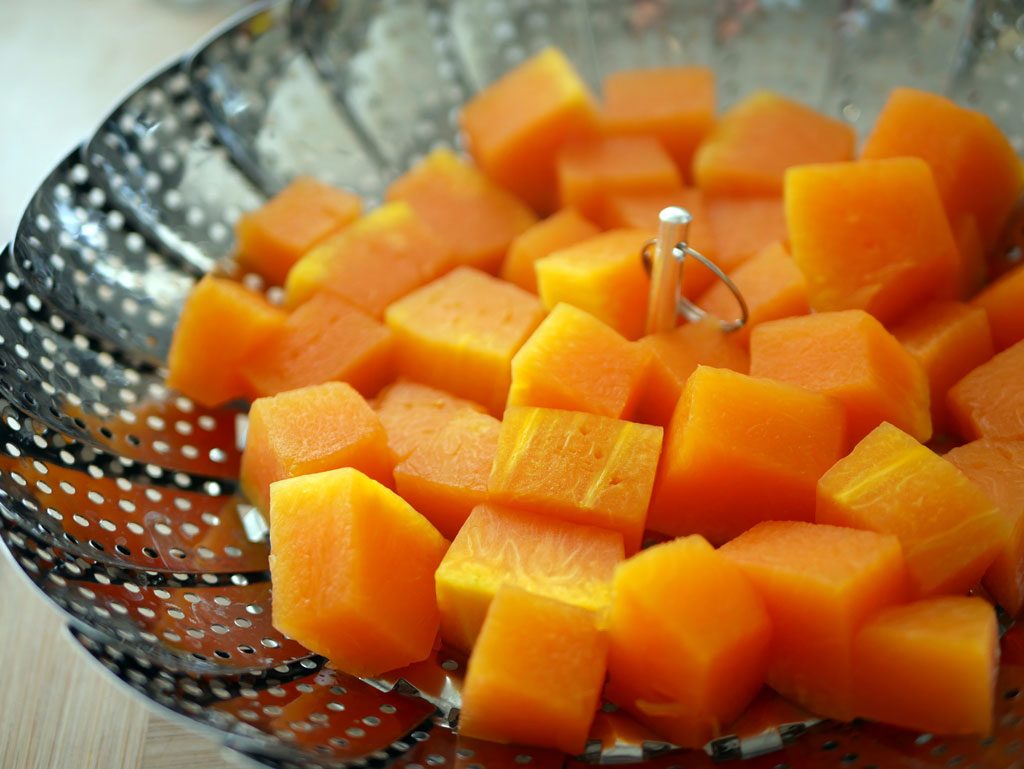 Pumpkin steaming