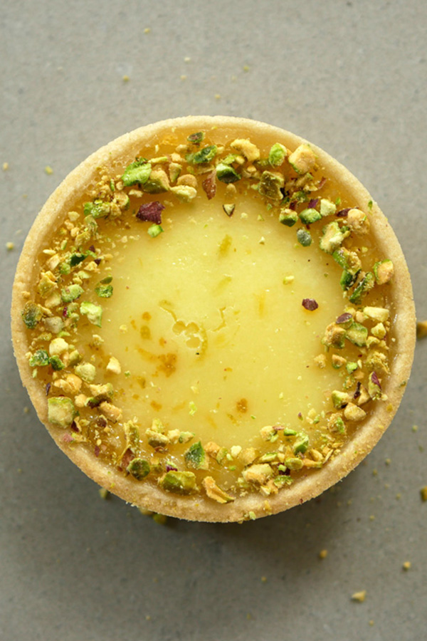 Lemon-Lime pistachio tartlets