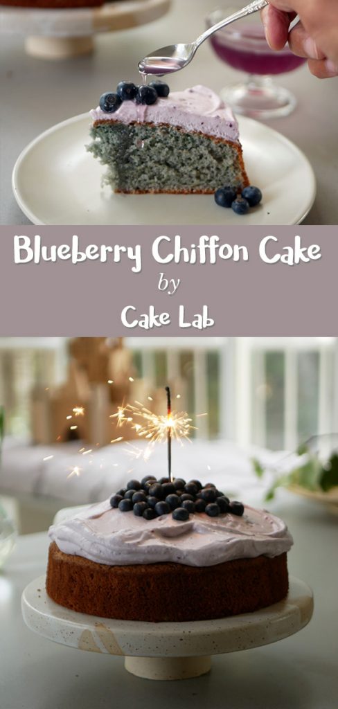 Blueberry Chiffon Cake