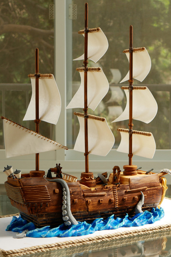 Pirate Ship Cake