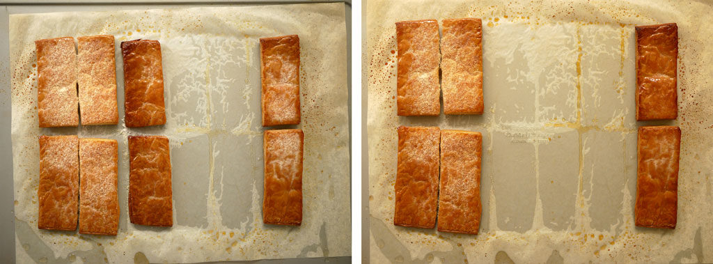 Baking puff pastry