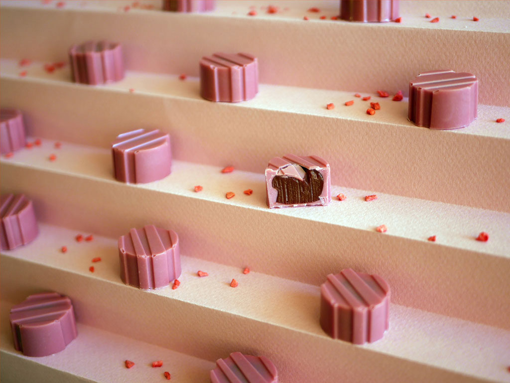 Raspberry Ruby Chocolate Bonbon - Spatula Desserts