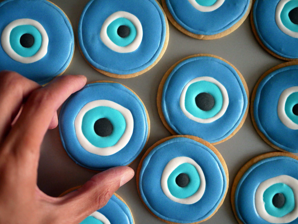 Evil Eye Cookies