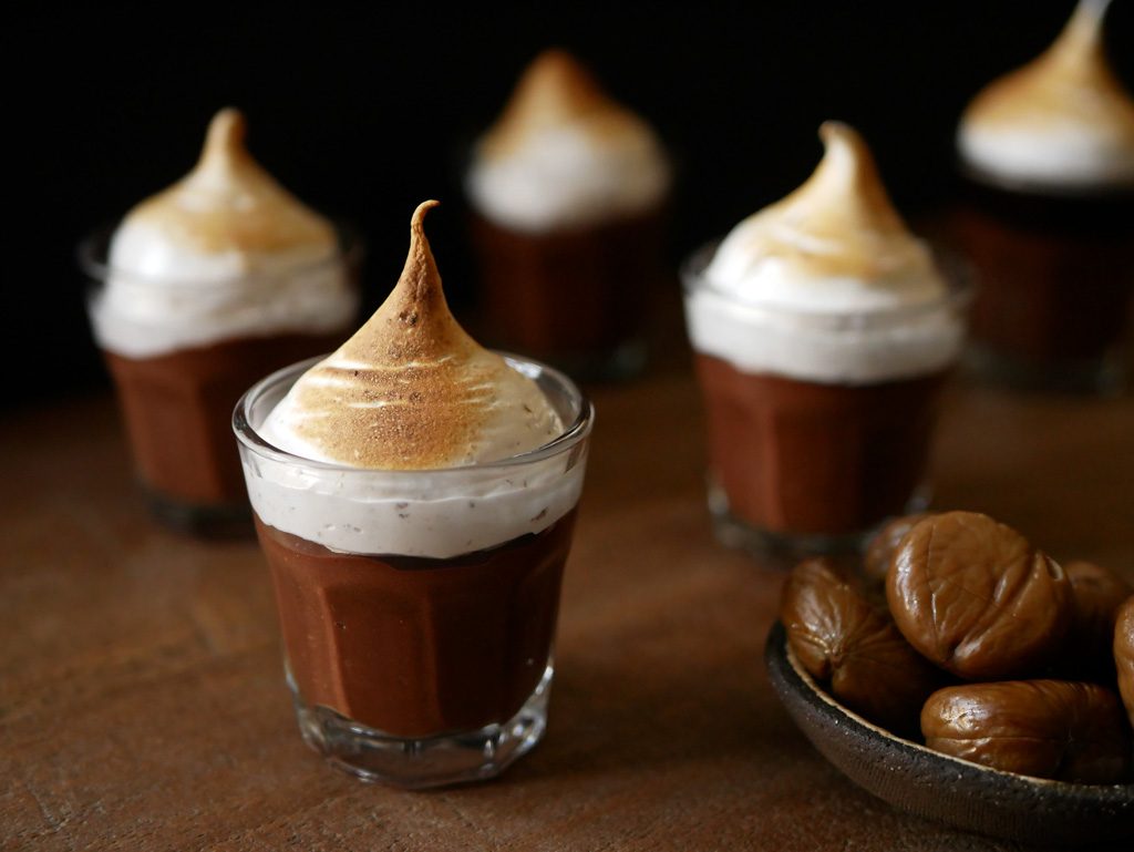 Chocolate & Chestnut Pots de Crème