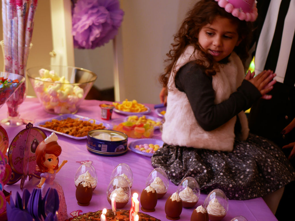 Nadine celebrating her 3rd birthday
